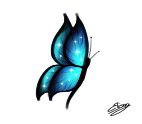 blue butterfly by elygraphic on deviantart