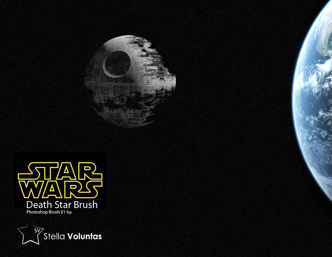 Death Star Photoshop brush