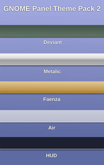 GNOME Panel Theme Pack 2