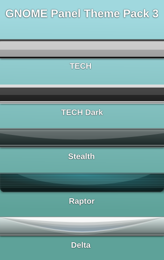 GNOME Panel Theme Pack 3