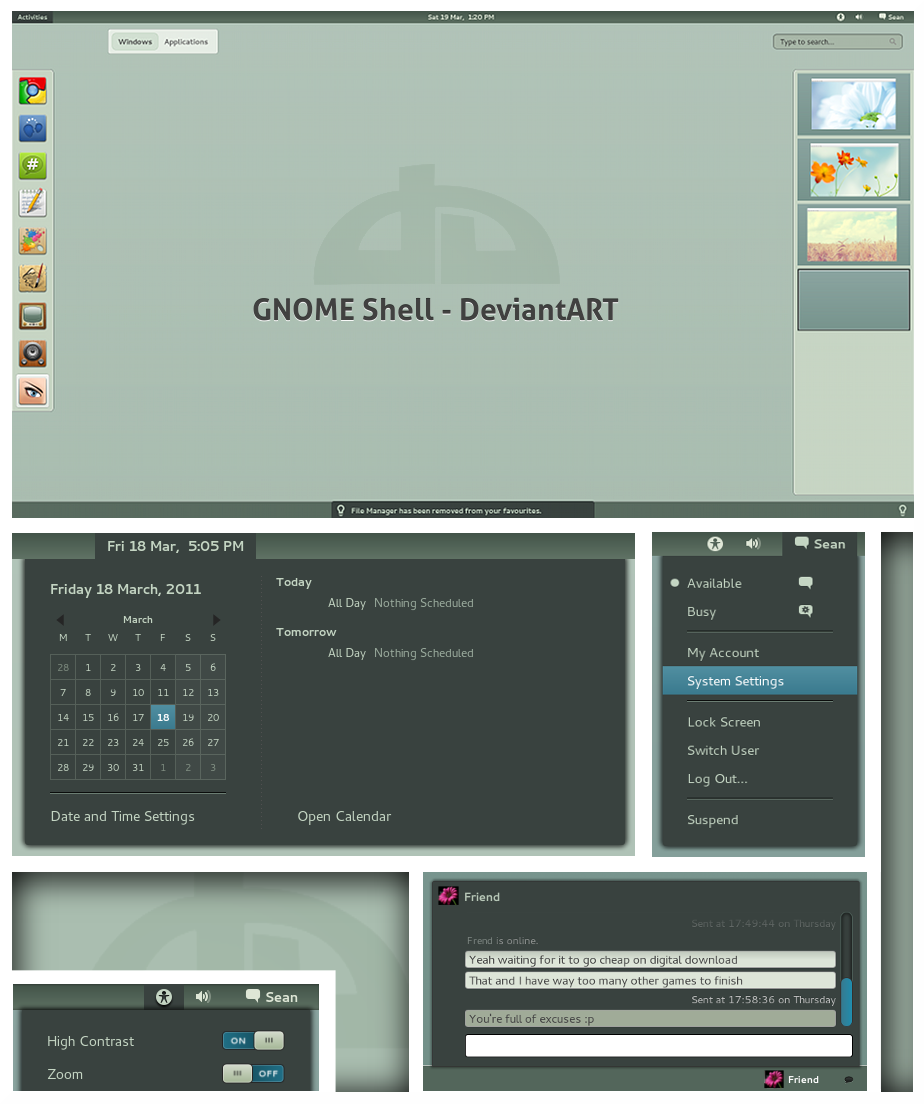 GNOME Shell - DeviantArt