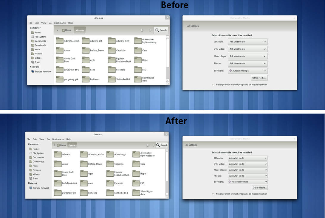 GNOME 3: Adwaita Improved by half-left