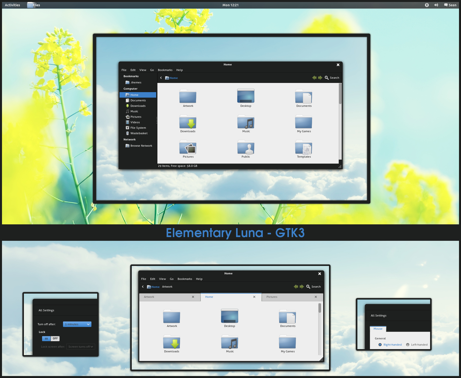 Elementary Luna - GTK3