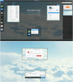 GNOME Shell - Elementary Luna Mod