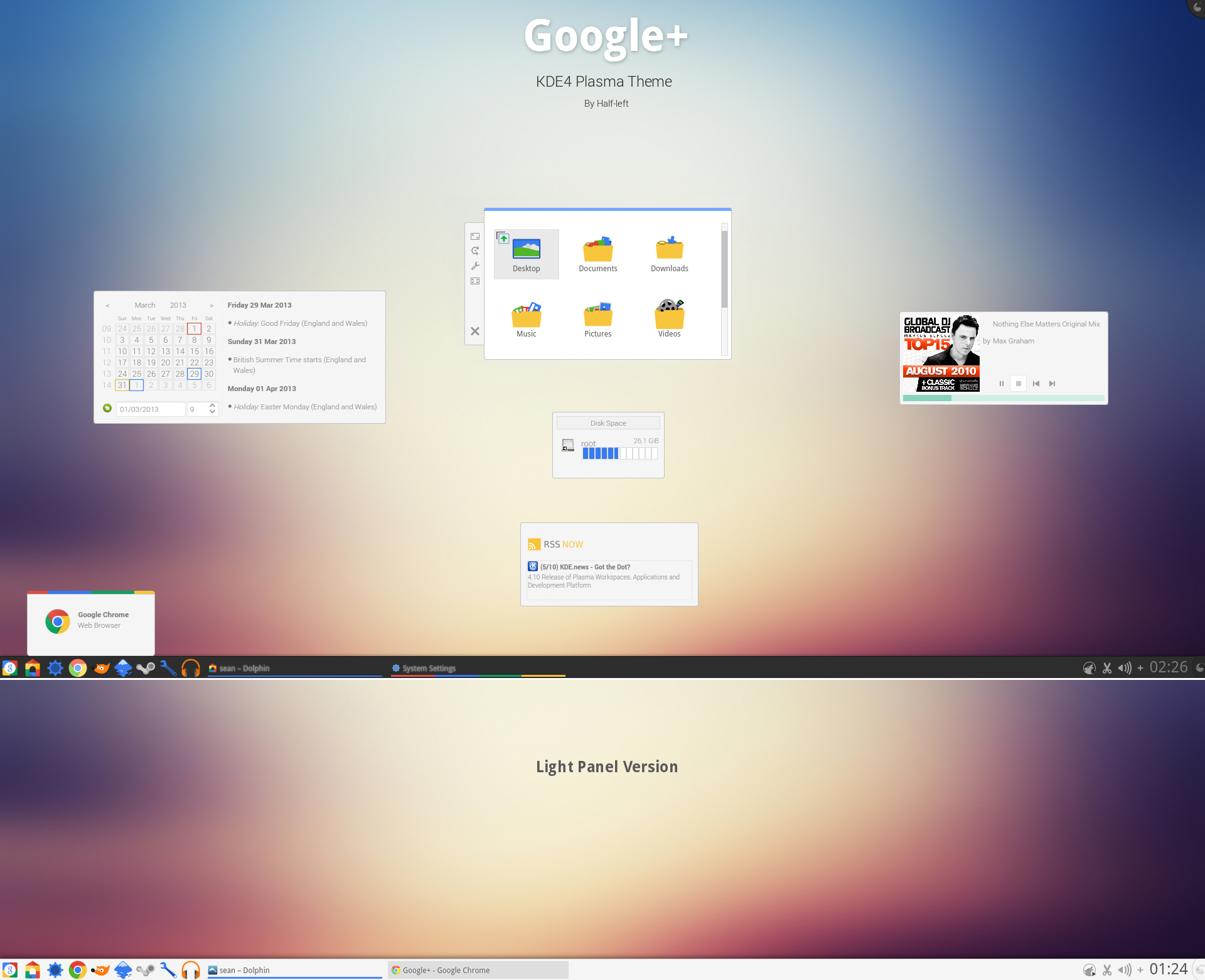 KDE4 - Google+