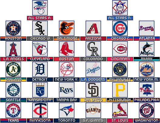 Download Diverse MLB Teams Logos on a Blurred Background Wallpaper   Wallpaperscom
