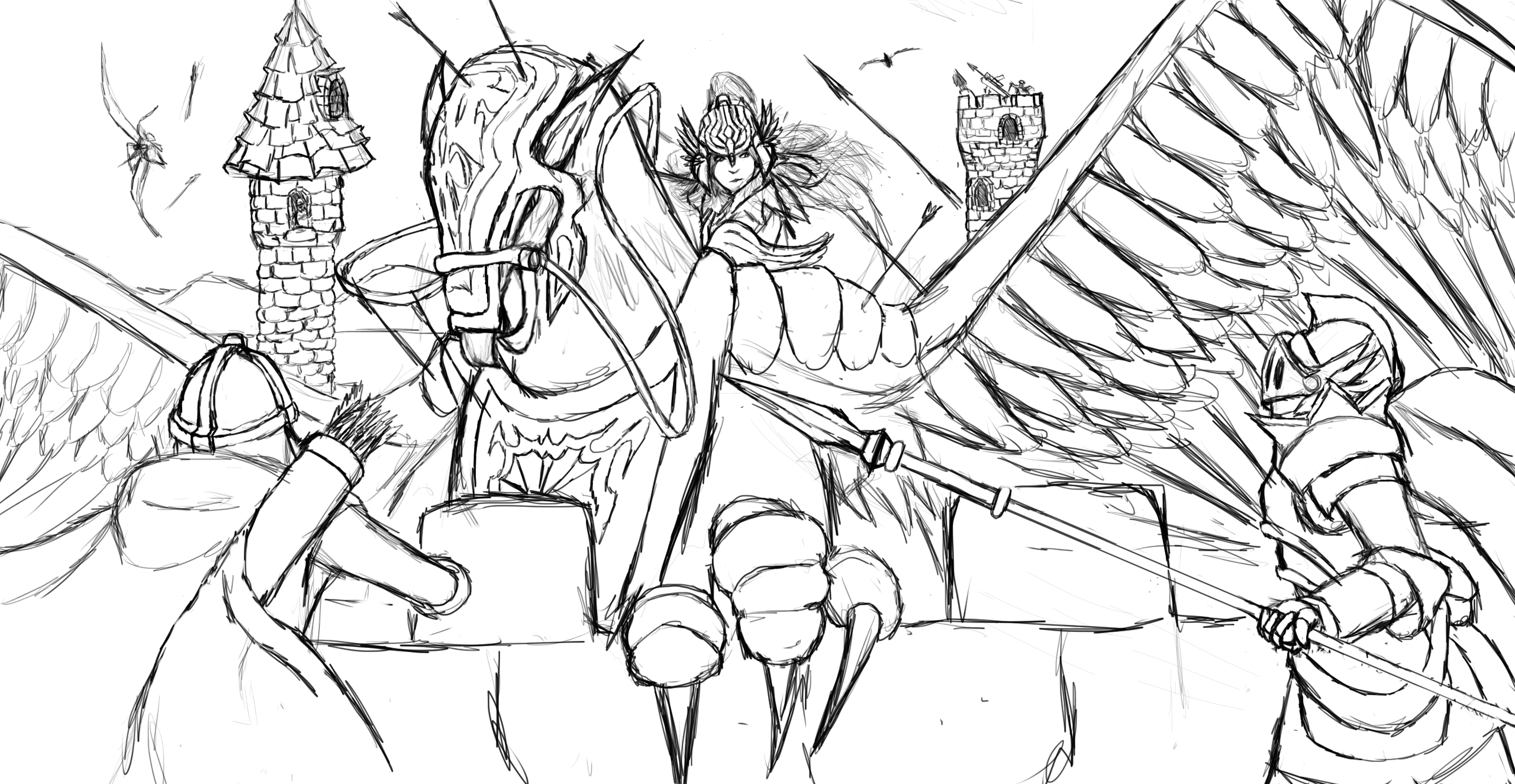Attack of the Griffinriders by Jedgorgon on DeviantArt