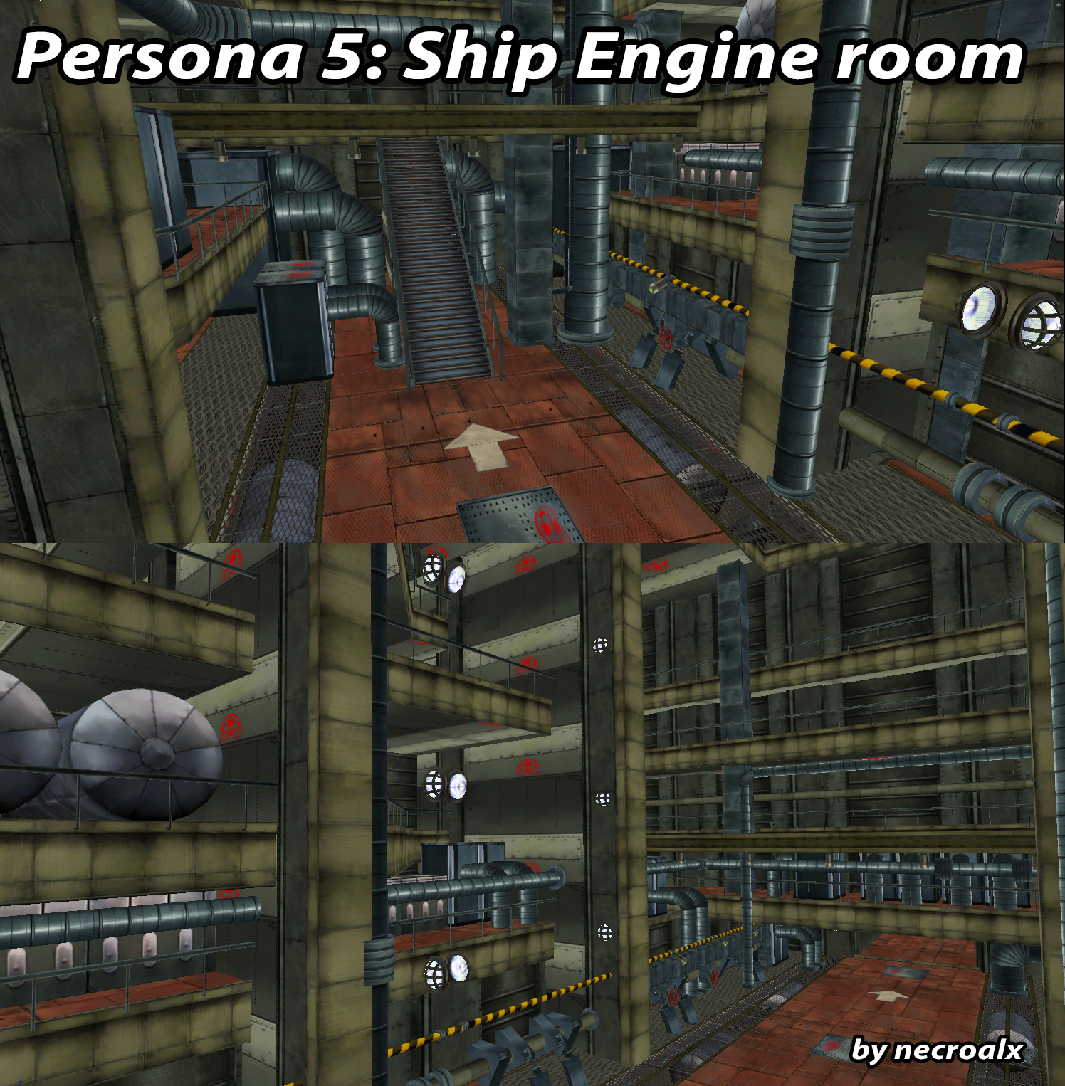 Persona 5 Ship Engine Room [XPS] (DL) by necroalx on DeviantArt