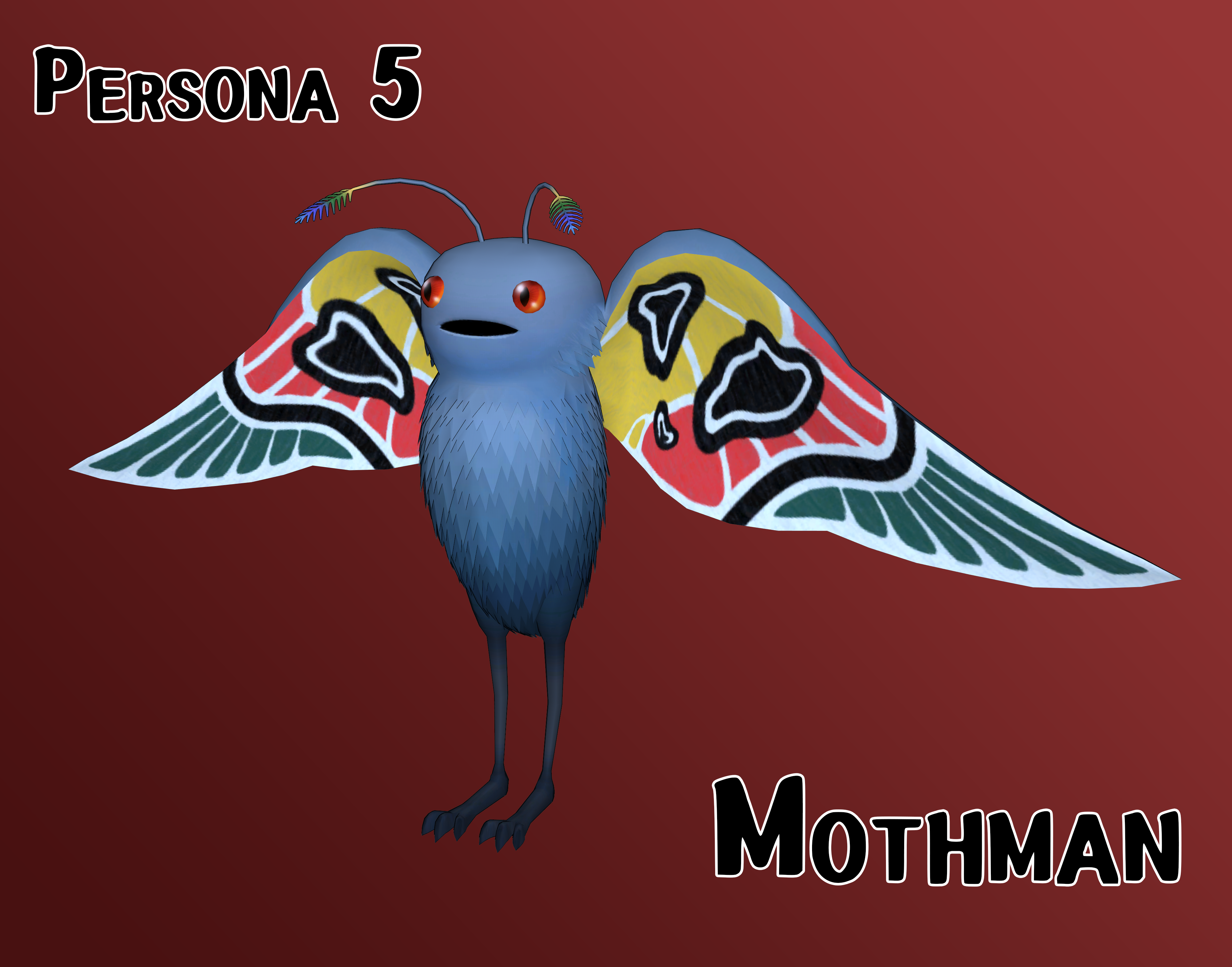 Persona 5: Mothman XPS/FBX by NecroCainALX on DeviantArt. 