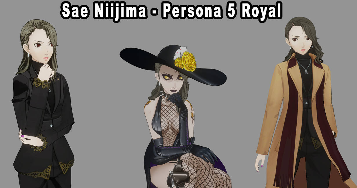 Persona 5 Royal Sae Niijima Attires Fbx Xps Blend By Necrocainalx