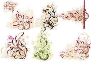 Swirl Flower Vector 1