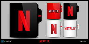 Netflix Folder Icon byb Redcat0