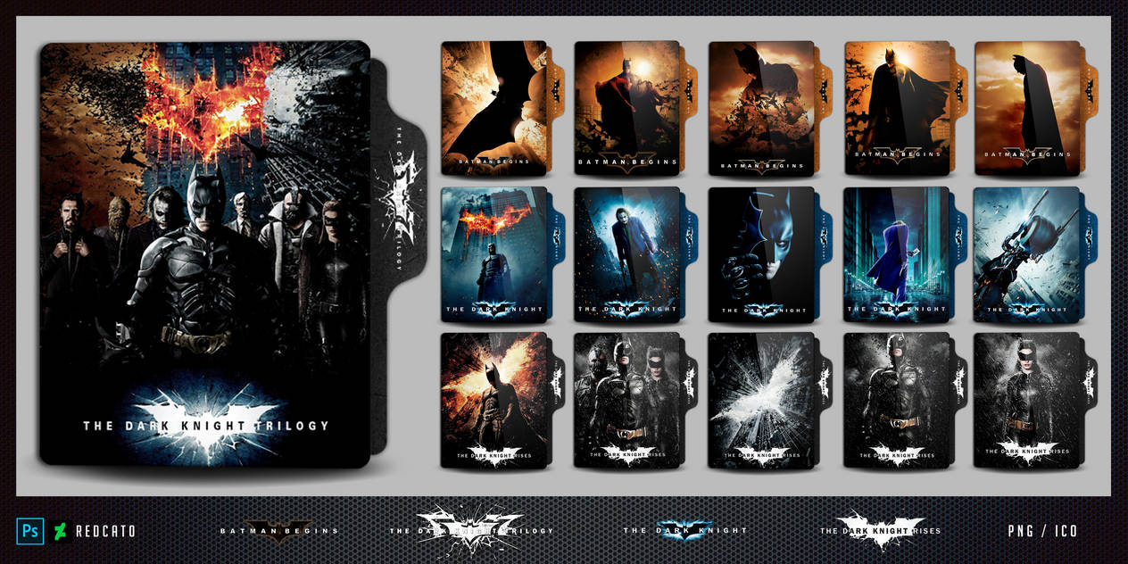 The Dark Knight Collection Movie Folder icon by Redcat0 on DeviantArt