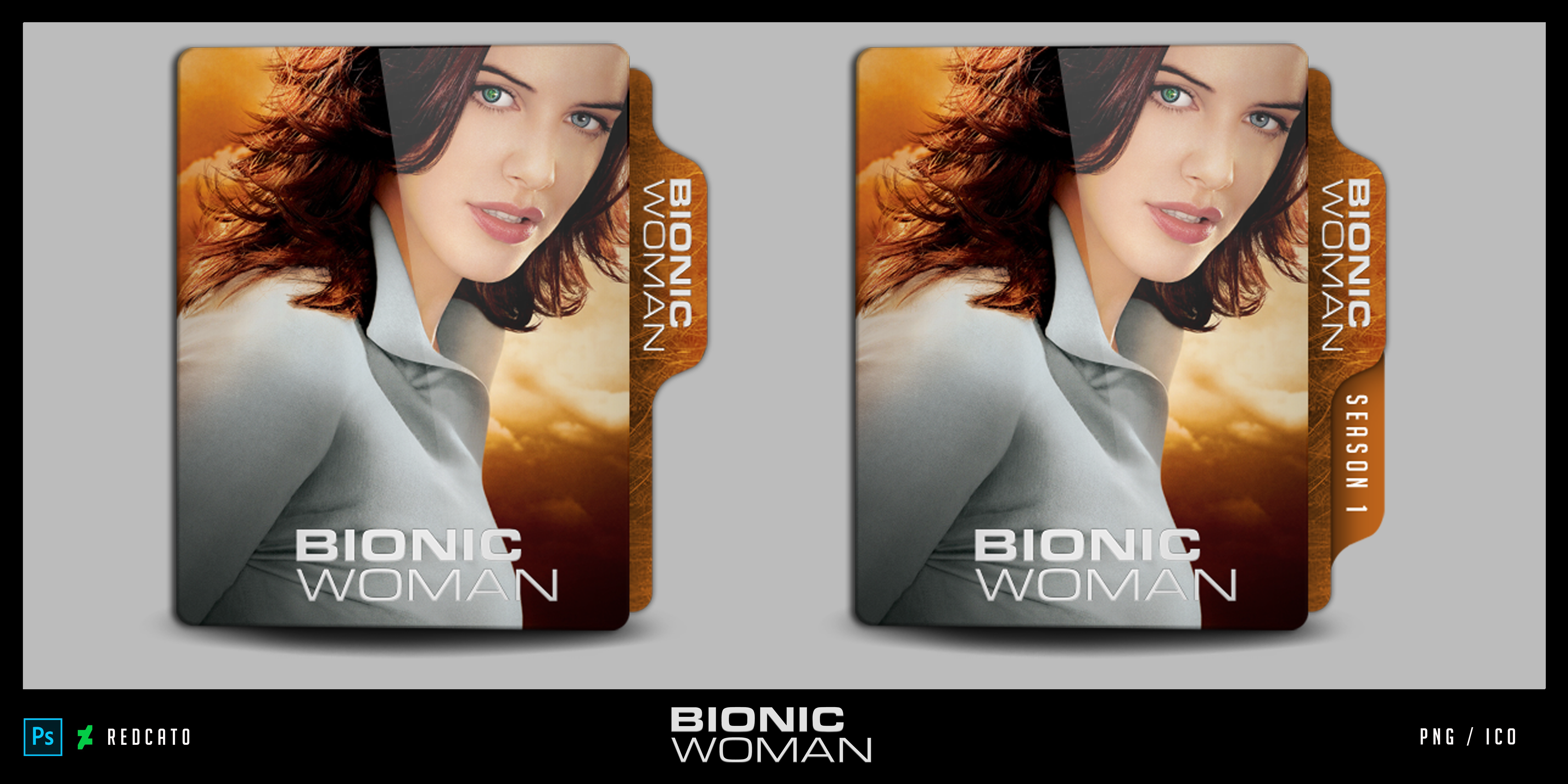 Bionic Woman Folder icon by redcat0 by Redcat0 on DeviantArt
