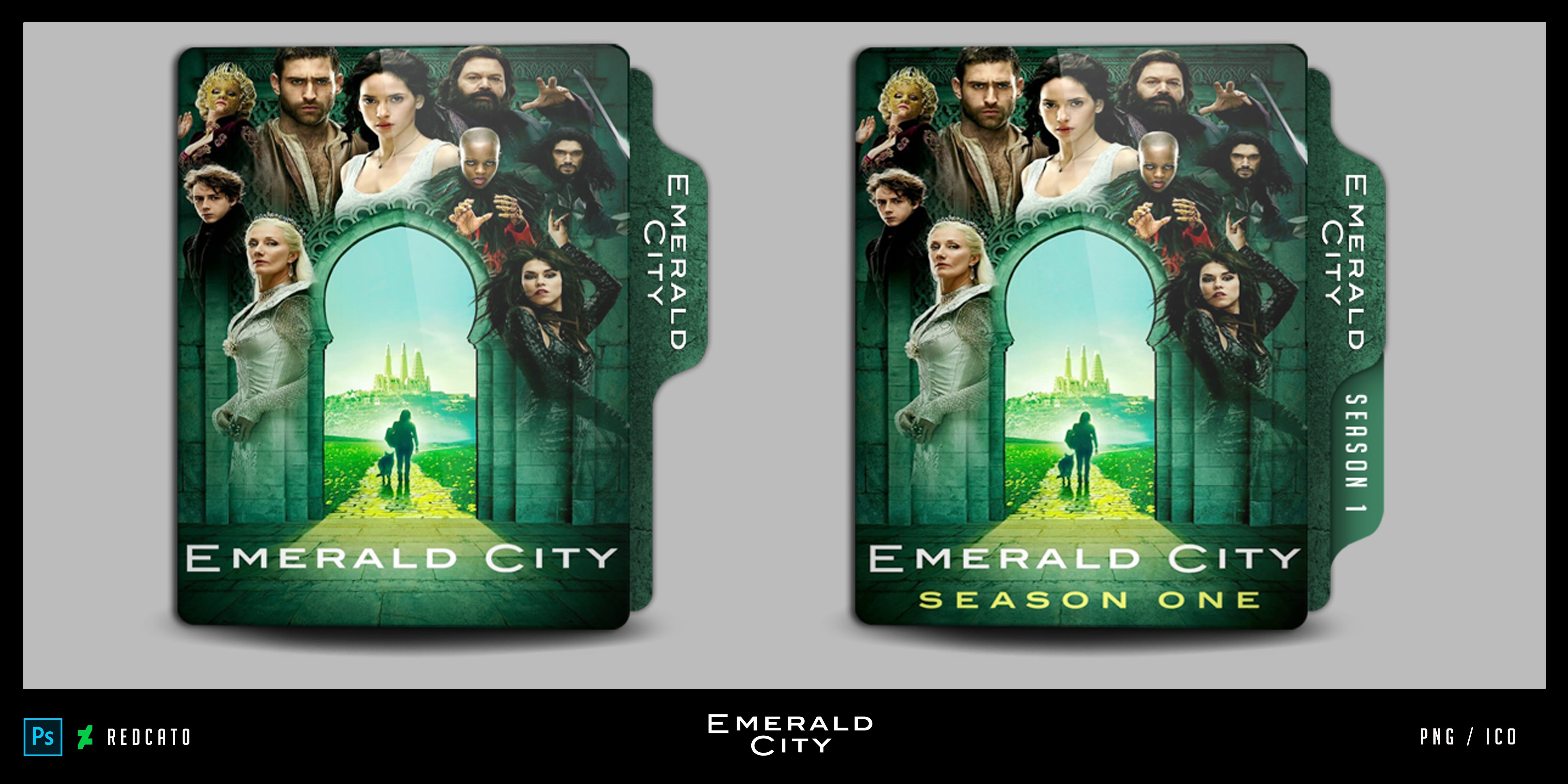 Emerald City Folder icon by Redcat0 by Redcat0 on DeviantArt