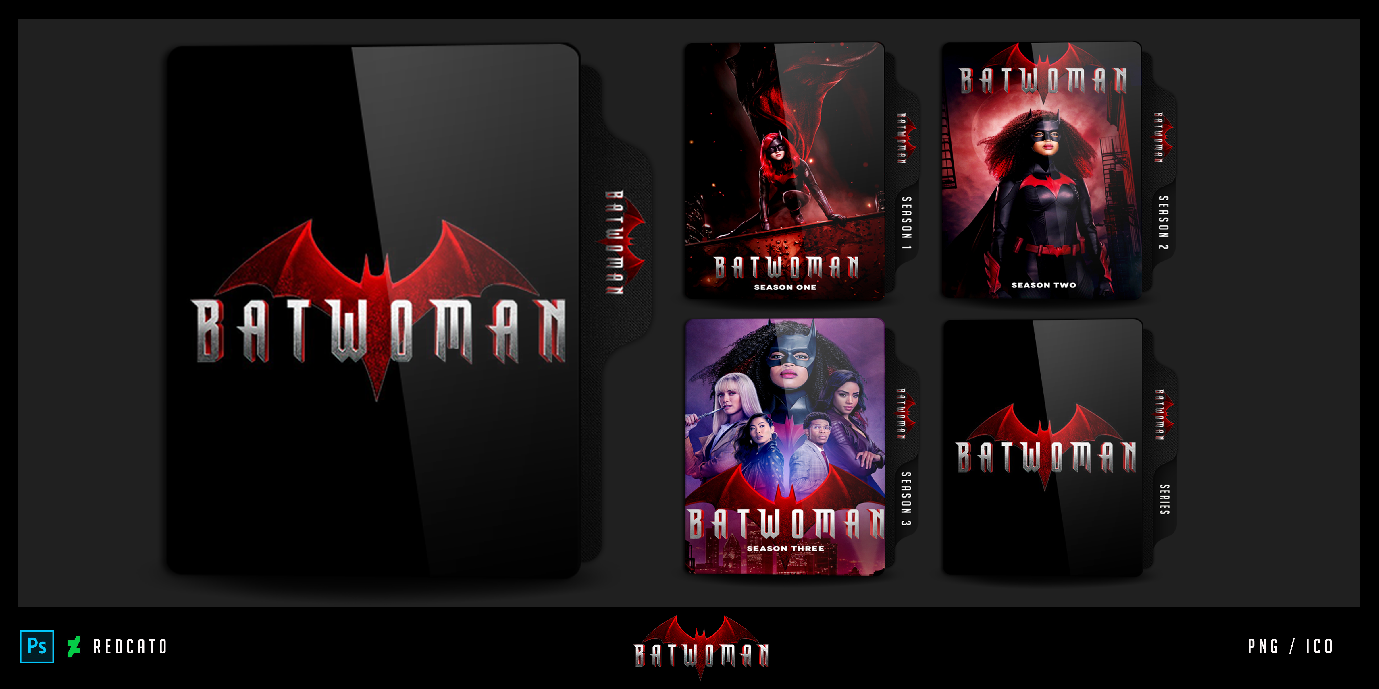 Batowman Folder icon by Redcat0 by Redcat0 on DeviantArt
