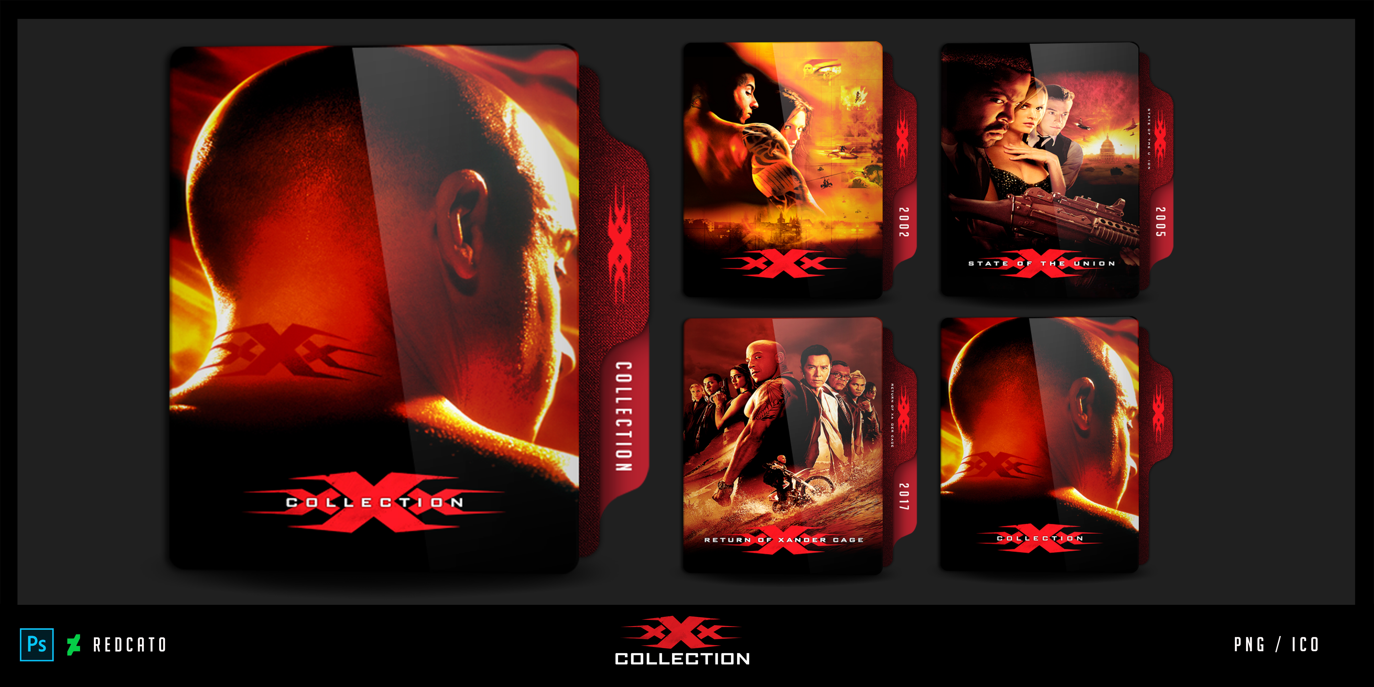 xXx Movie Collection Folder icon by Redcat0 by Redcat0 on DeviantArt
