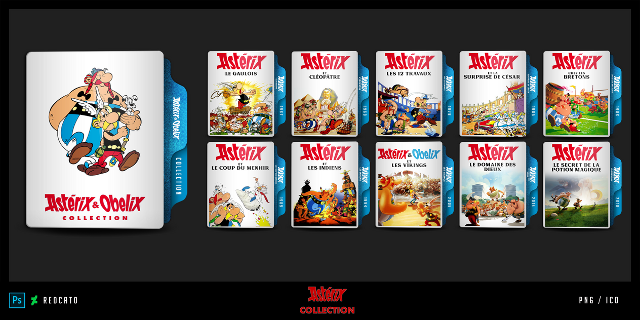 Asterix Films Folder icon by Redcat0 by Redcat0 on DeviantArt