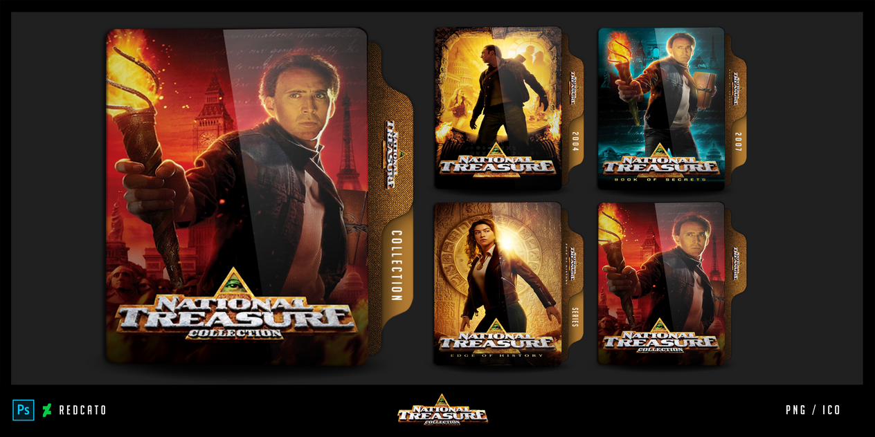 National Treasure Collection Movie Folder icon by Redcat0 on DeviantArt