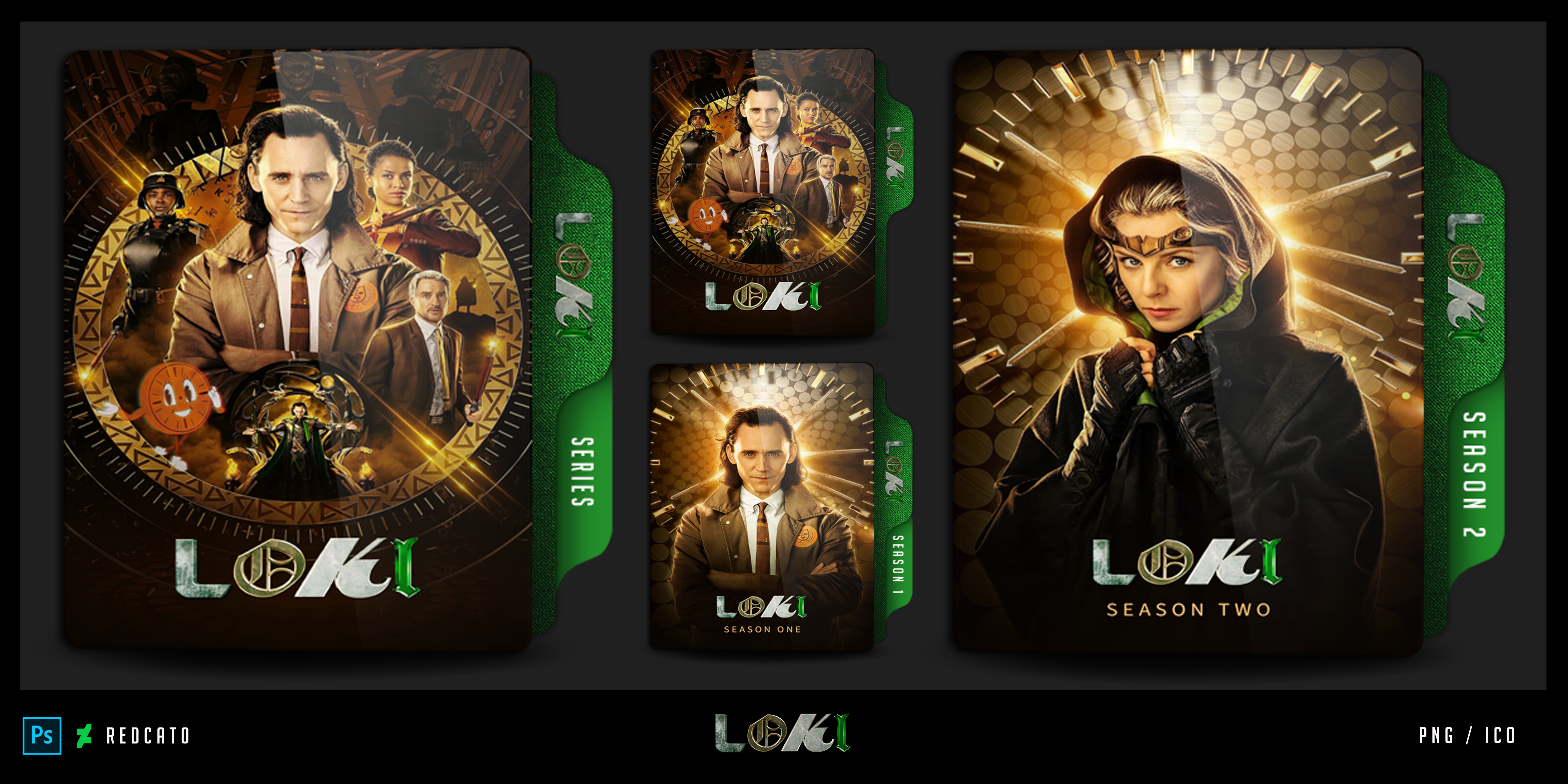 Loki (2021) Folder icon by Redcat0 by Redcat0 on DeviantArt