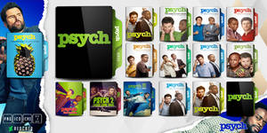 Psych (2006)+ 3 Movie Folder icon by Redcat0