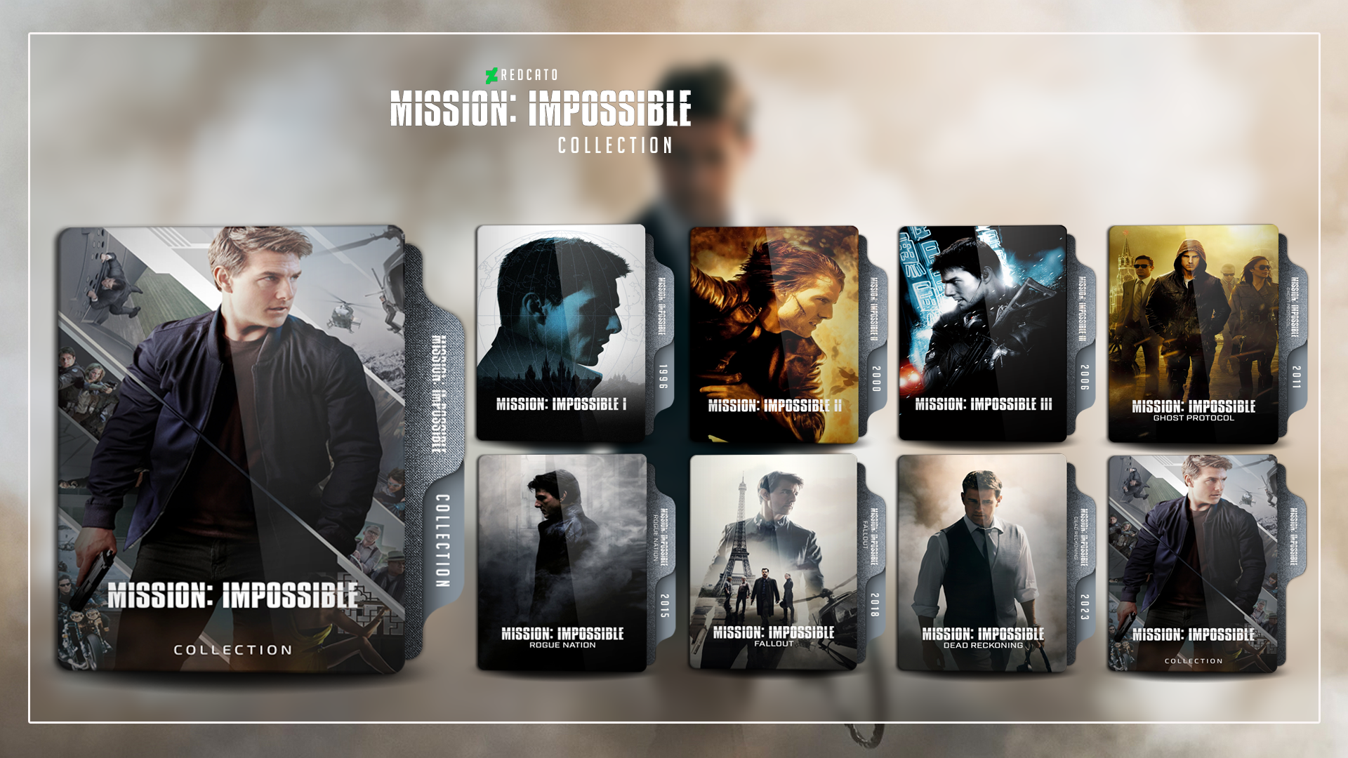 Mission Impossible Movie Collection Folder icon by Redcat0 on DeviantArt
