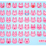 Pink Bunny smilies