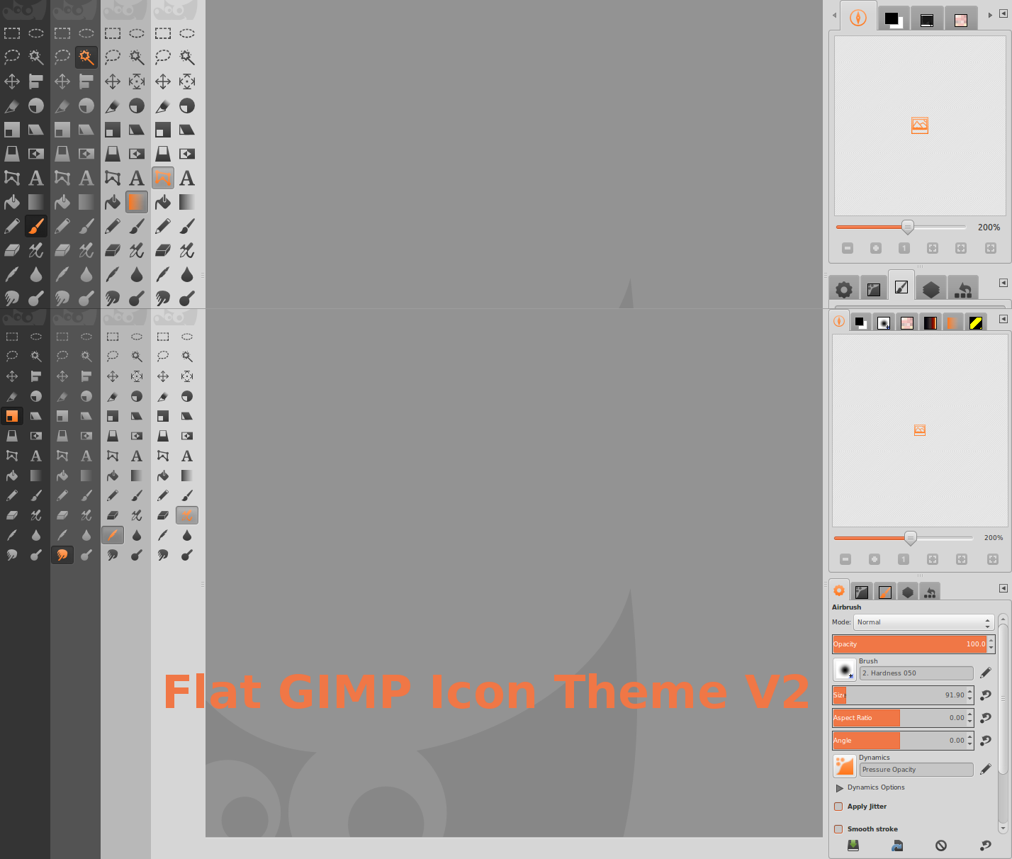 Flat GIMP icon Theme V 2.1