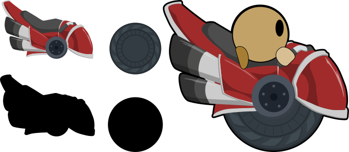 Teeworlds Red Motorcycle by android272
