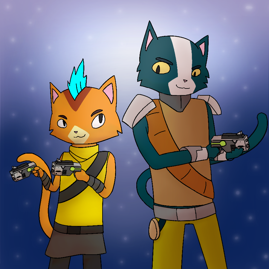 Avocato and Little Cato (Final Space) by super-original-name on DeviantArt