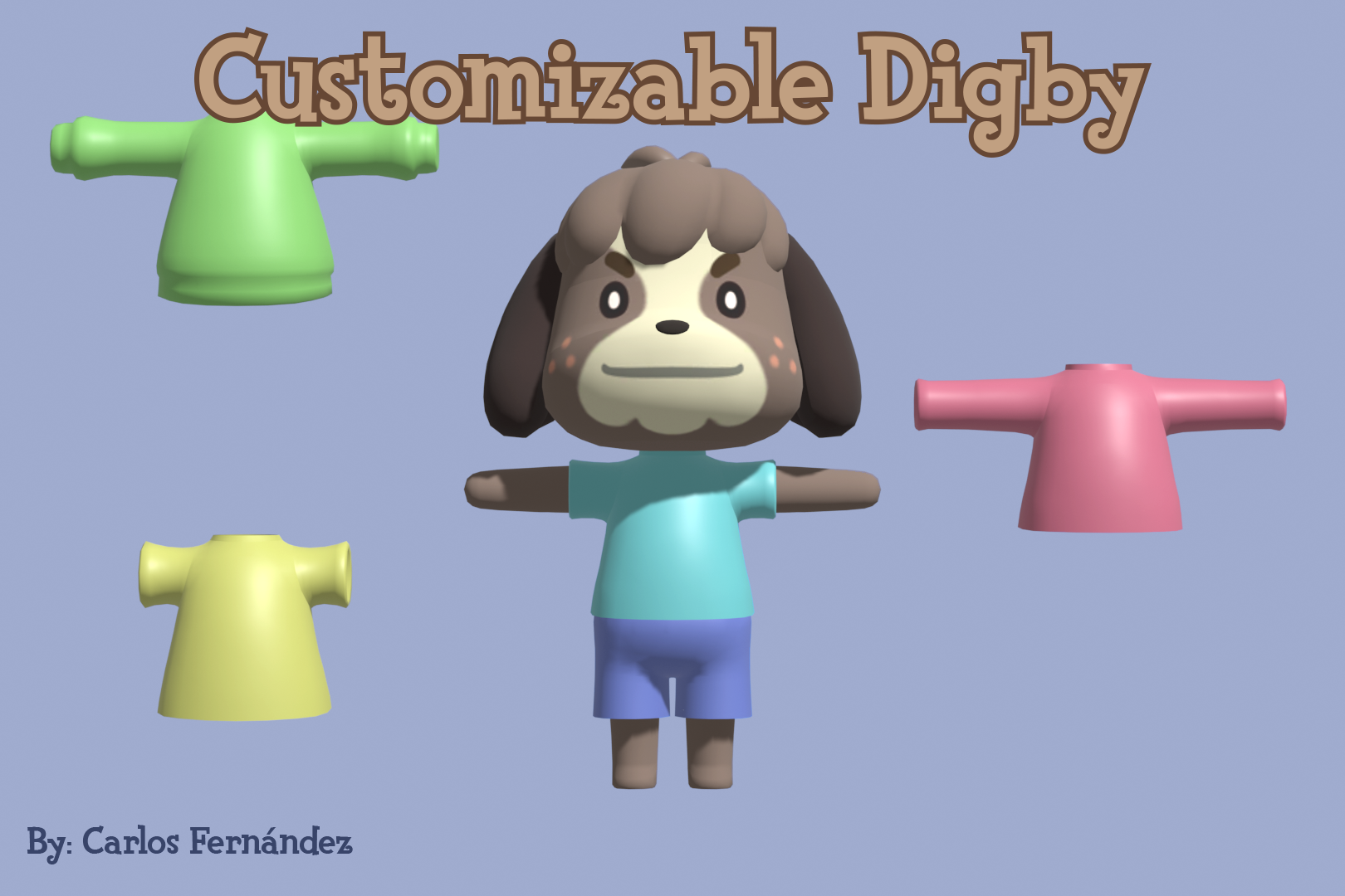 Customizable Digby model by SuperMarioCarlos on DeviantArt