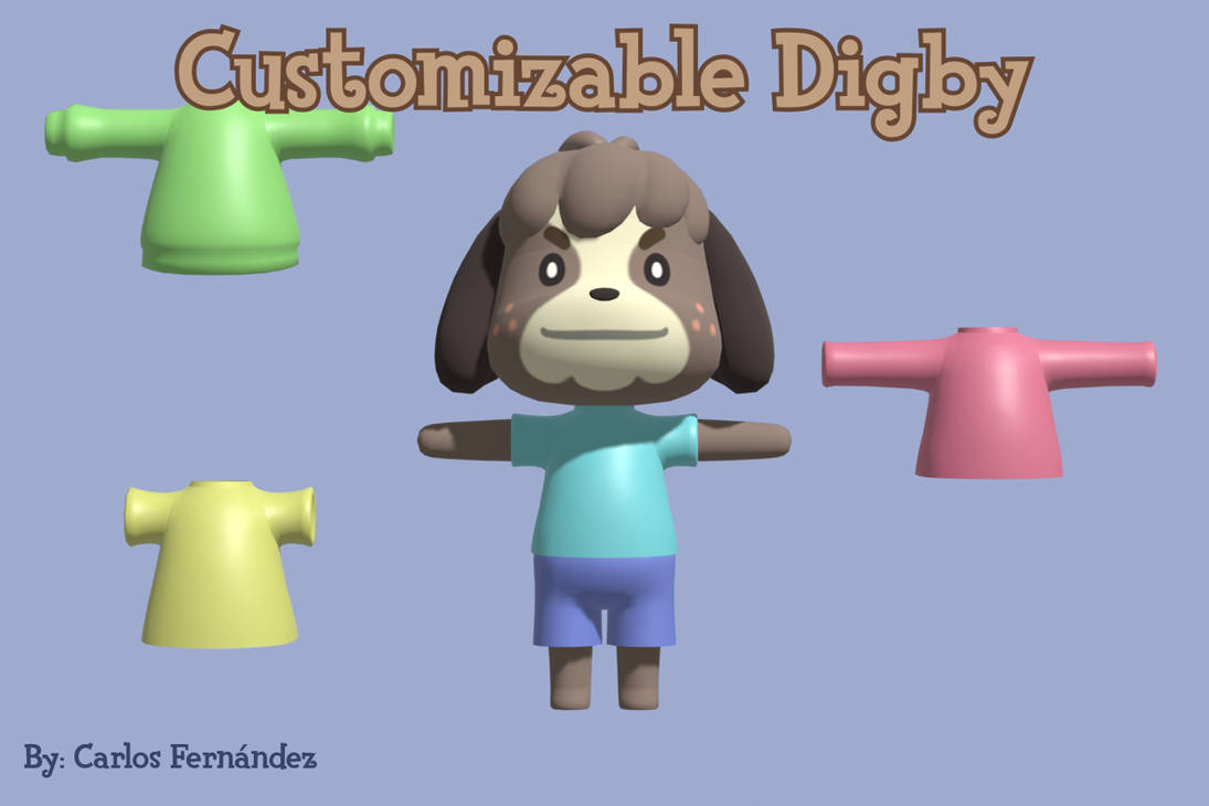 Customizable Digby model by SuperMarioCarlos on DeviantArt