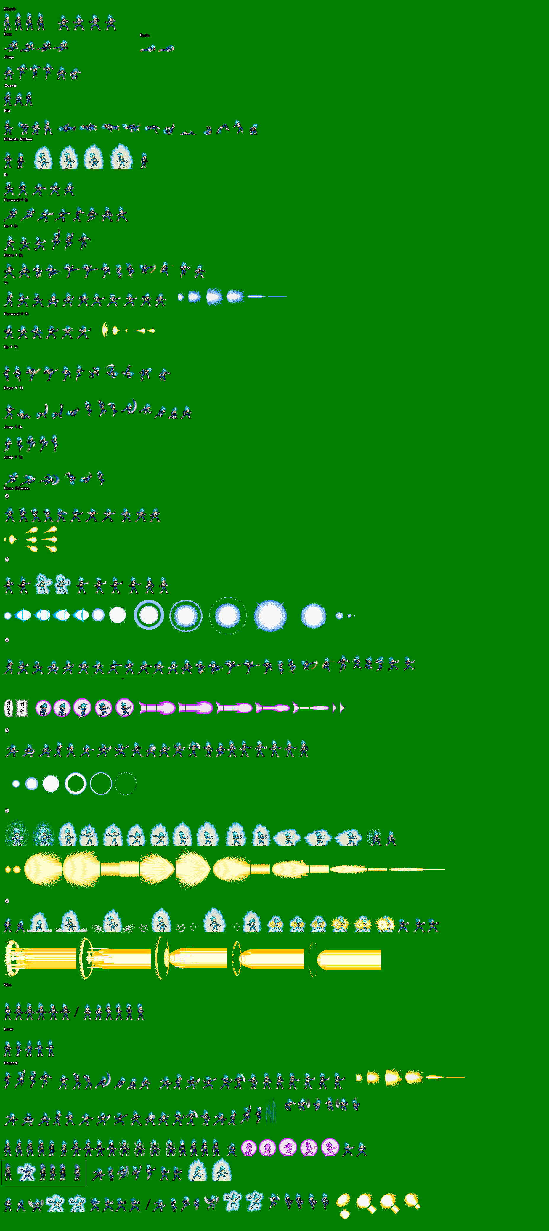 Vegeta SSB JUS Sprites by Ishat-65844 on DeviantArt