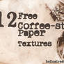 12 Coffee-Stained Paper Textures