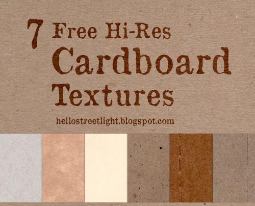 7 Hi-Res Cardboard Textures