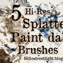 Free Brush Set 20: Splatter and Paint dabs
