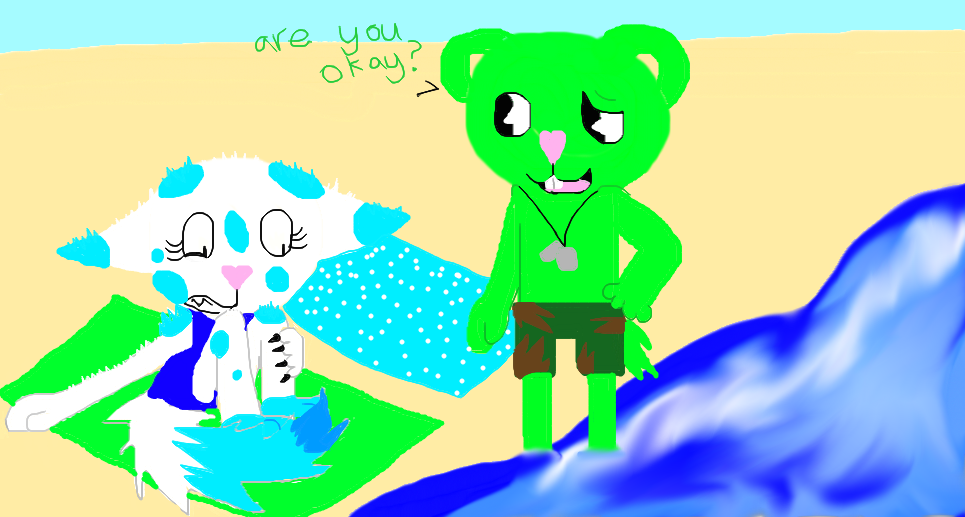 Flippy and Freak - a day at the beach... by mackie0607 on DeviantArt