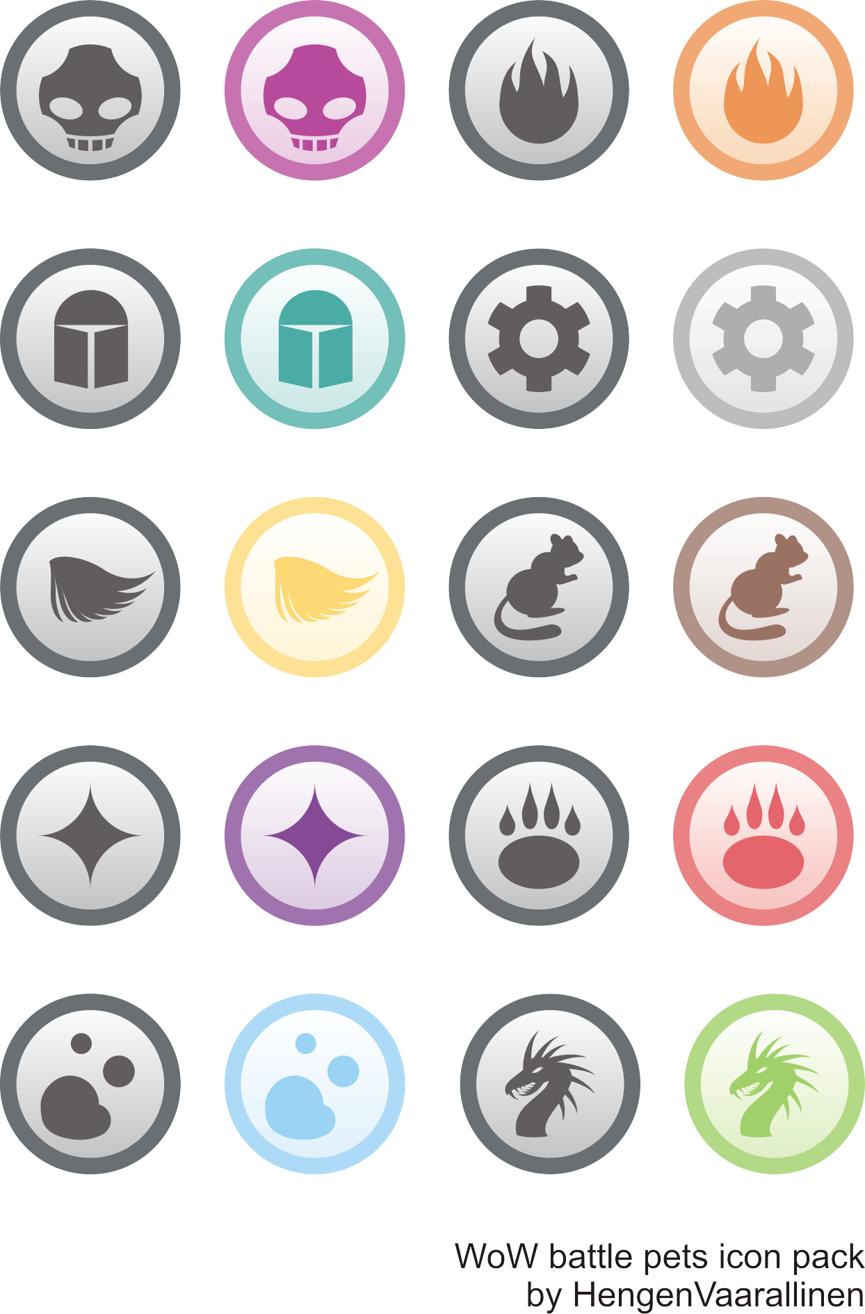 WoW battle pet icon pack
