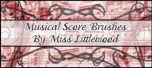  Musical Score Brushes