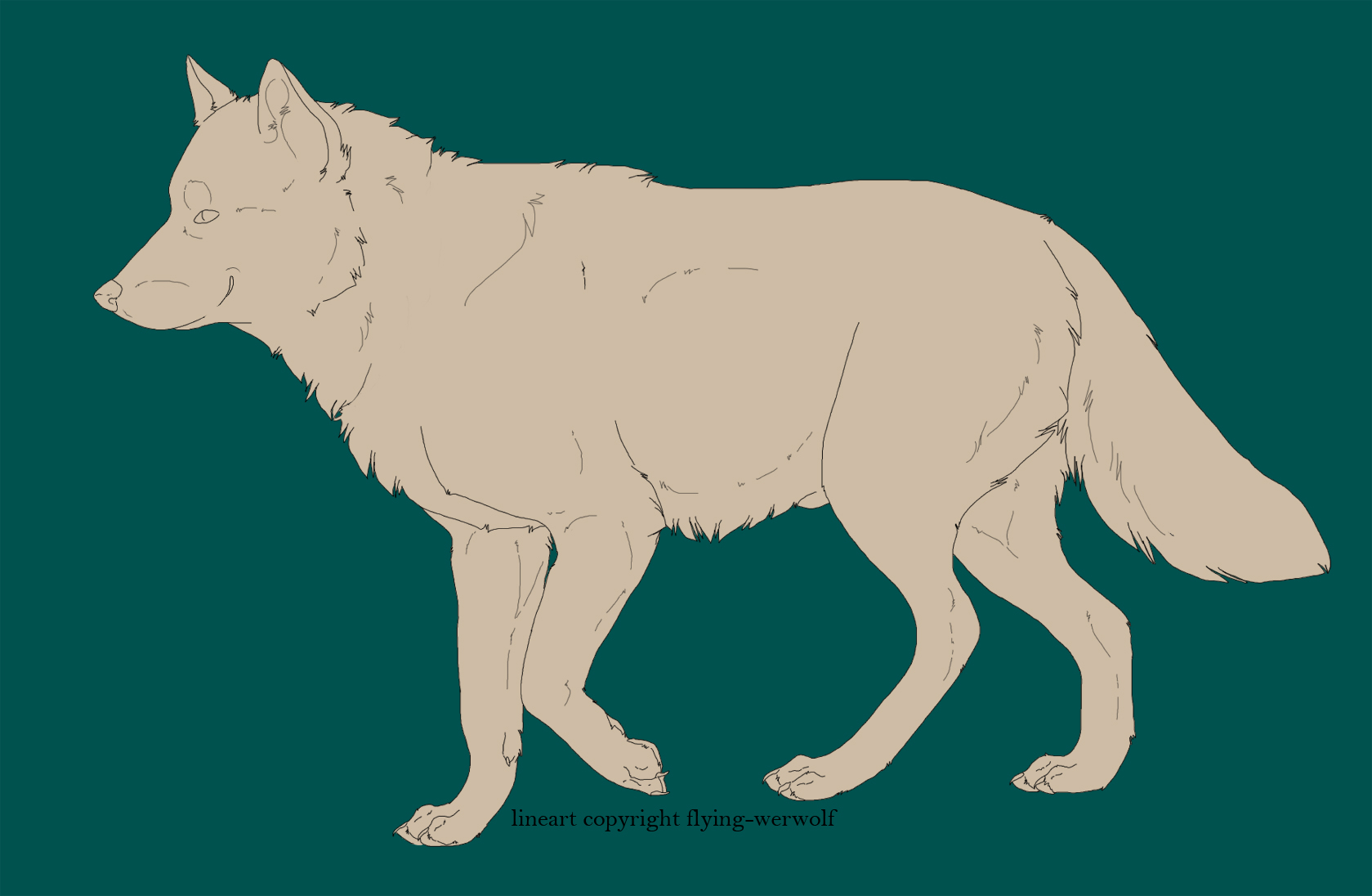 Free Wolf Lineart by NathalieNova on DeviantArt