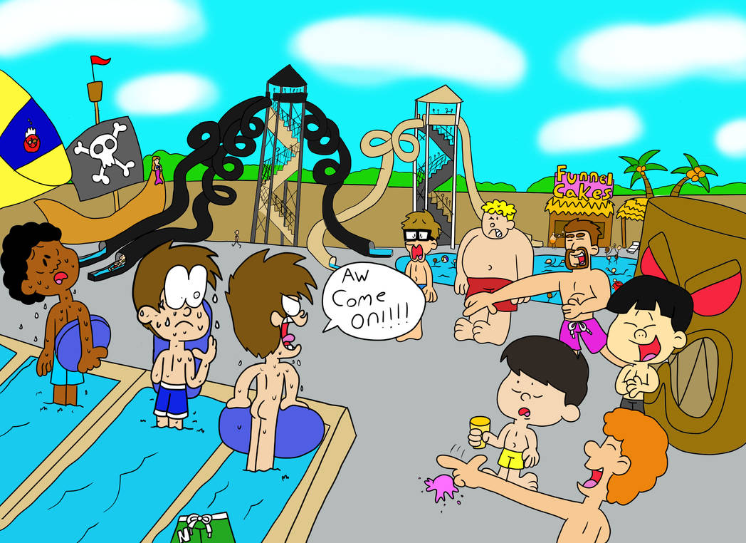 At the waterpark (sequel) All Colored by StephenRStorti91 on DeviantArt