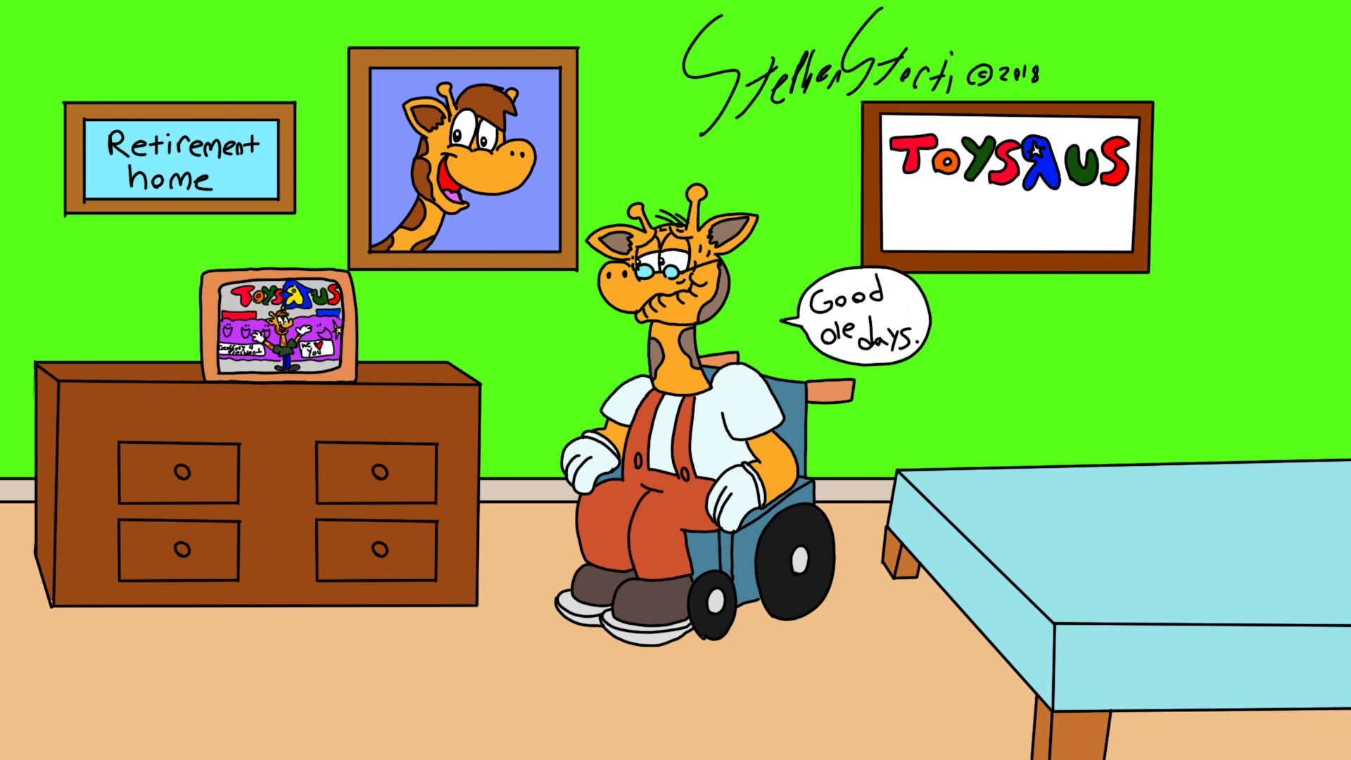 Geoffrey The Giraffe Cartoon