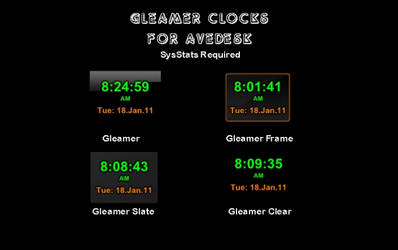 Gleamer Clocks for AveDesk
