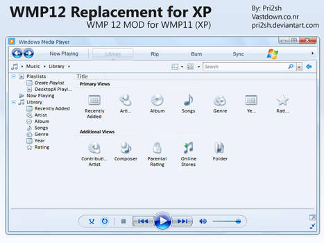 WMP12 Replacement for XP