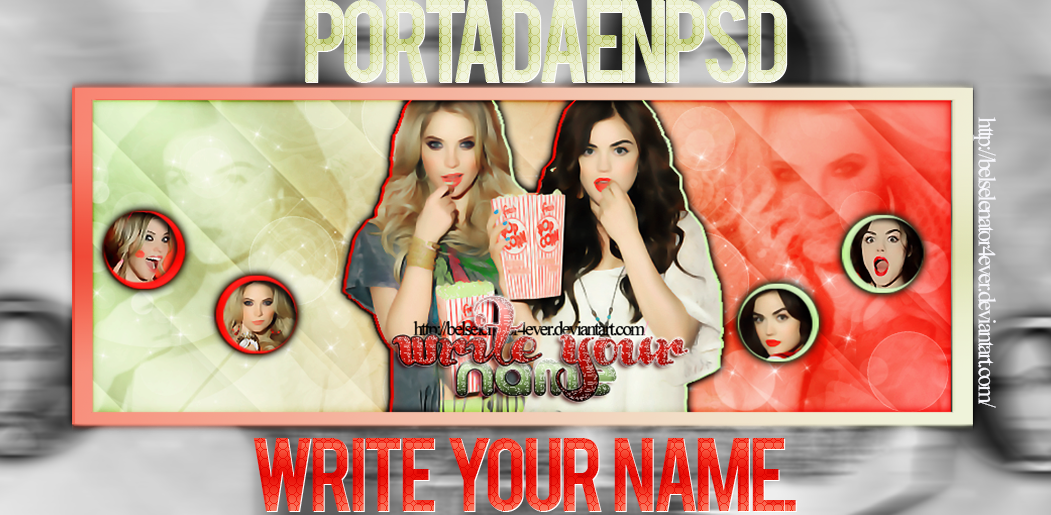 +Write your name {portada en PSD}