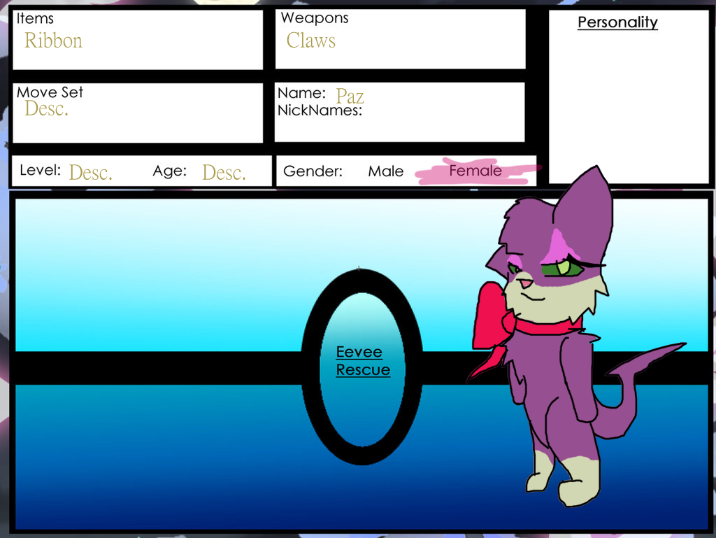 Paz Ref Sheet Update by frostthecat01 on DeviantArt