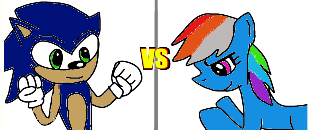 sonic vs rainbow dash by Supertails900 on DeviantArt