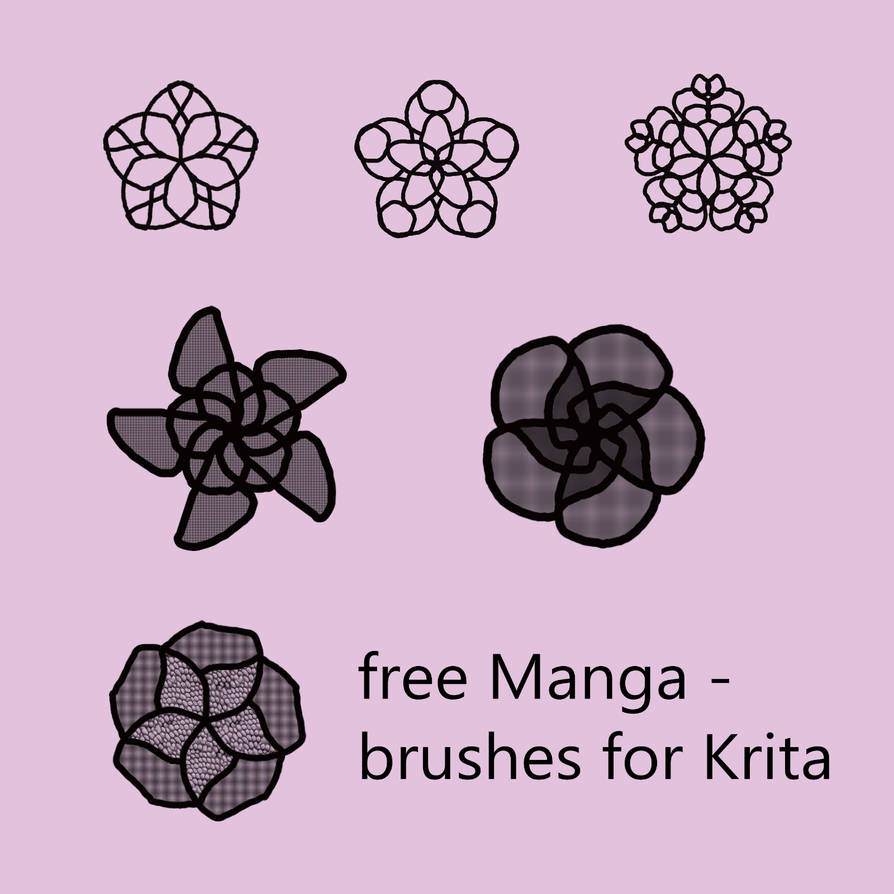 Free Manga Brushes For Krita By Vilmamonster On Deviantart