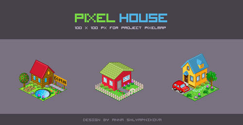 Pixel House by shlyapnikova on DeviantArt