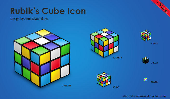 Rubik's Cube Icon by shlyapnikova on DeviantArt